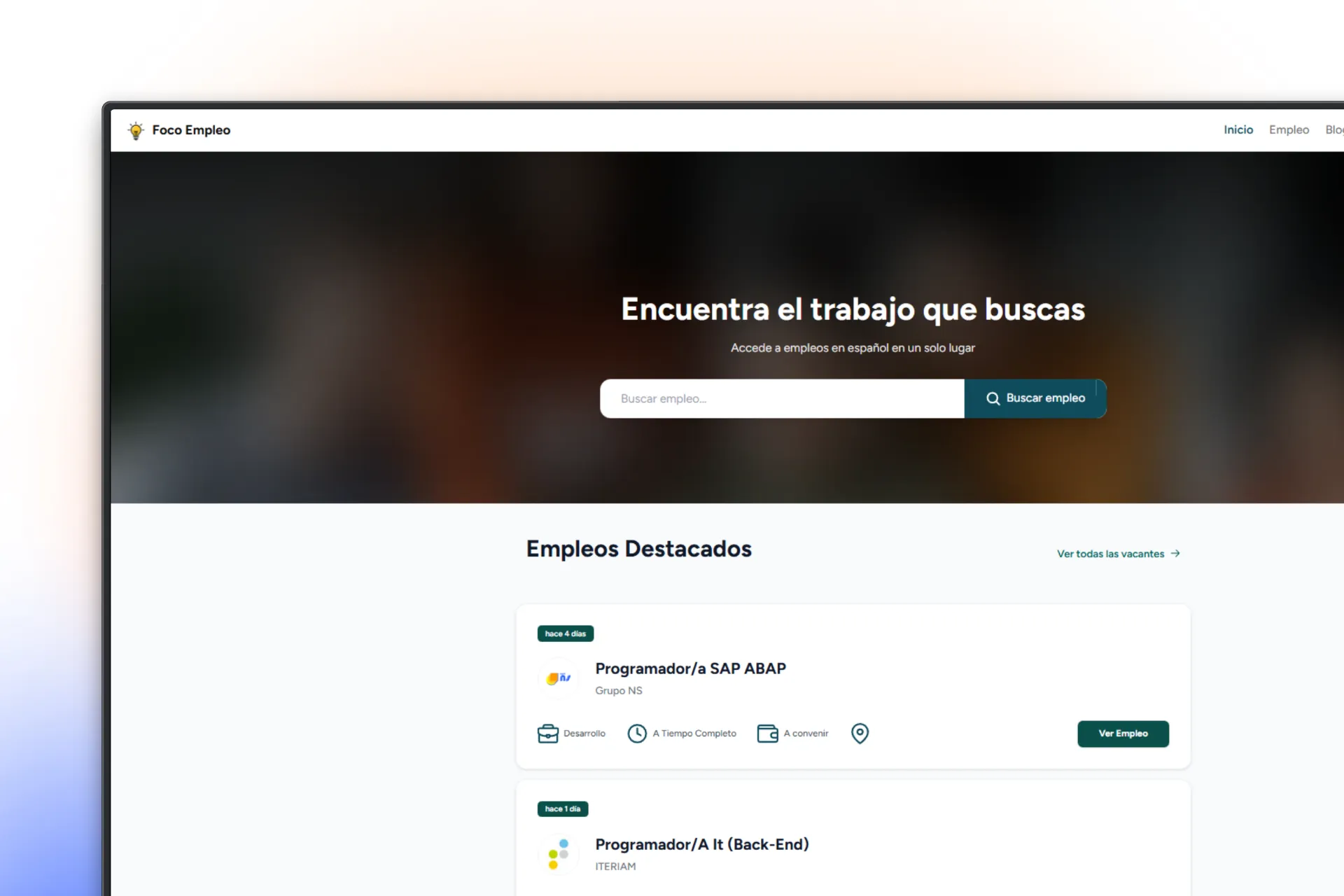Foco Empleo - Plataforma de empleo