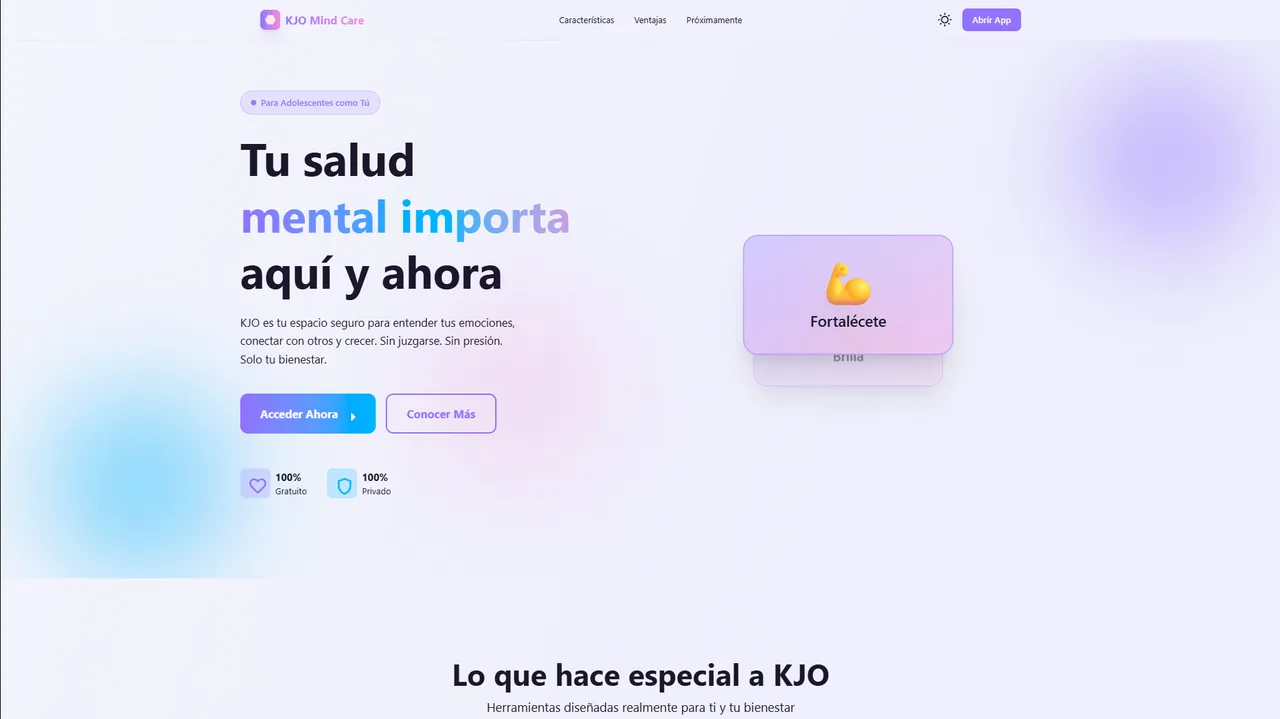 KYO Mind Care - Plataforma de bienestar emocional